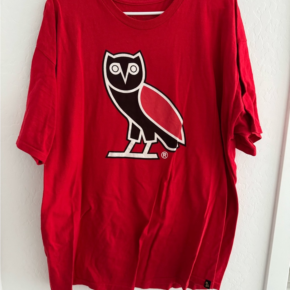 Red OVO Owl T-shirt. XL
